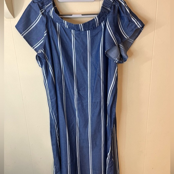 Appraisal Women Blue Strip dress. Size XL - Picture 11 of 16